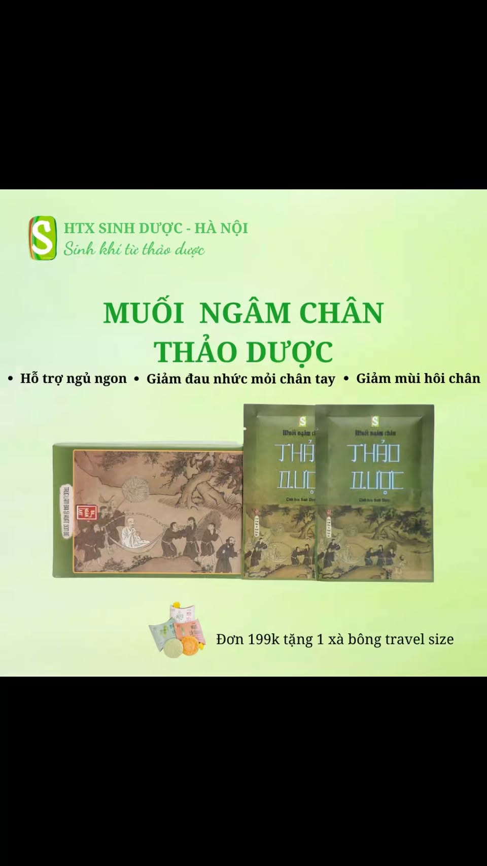Muối ngâm chân thảo dược - Sinh Dược NB