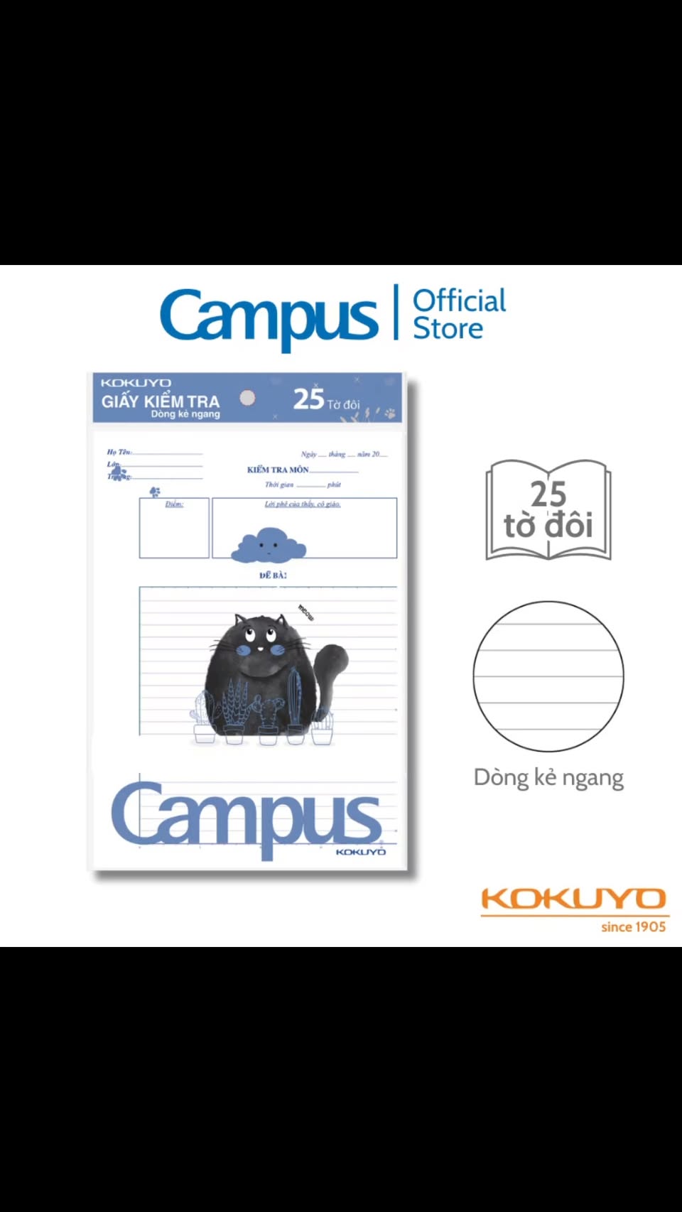 Giấy kiểm tra cho học sinh